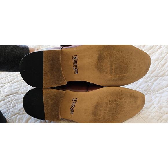 Stacy Adams Duncan Cap Toe Single Buckle Monk Strap Shoes Sz 13M Cognac Leather - Picture 4 of 6